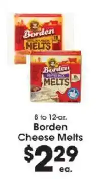 Price Rite Borden Cheese Melts offer