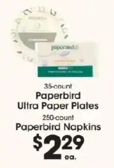 Price Rite Paperbird Ultra Paper Plates offer