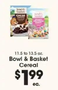 Price Rite Bowl & Basket Cereal offer