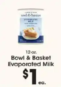 Price Rite Bowl & Basket Evaporated Milk offer