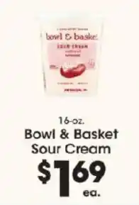 Price Rite Bowl & Basket Sour Cream offer