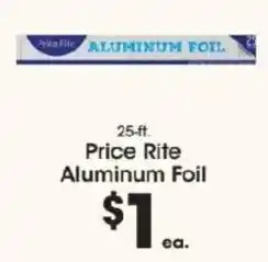 Price Rite Price Rite aluminum foil offer