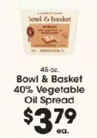 Price Rite Bowl & Basket 40% Vegetable Oil Spread offer