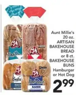 Pete's Fresh Market Aunt Millie's Artisan Bakehouse Bread or Buns offer