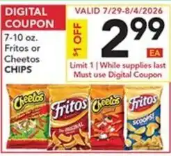 Pete's Fresh Market Fritos or Cheetos chips offer