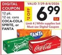 Pete's Fresh Market Coca-Cola Sprite or Fanta offer