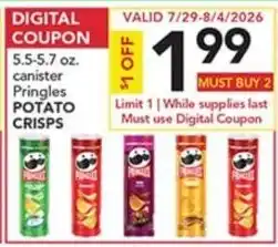 Pete's Fresh Market Pringles potato crisps offer