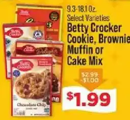 IGA Betty Crocker Cookie, Brownie Muffin or Cake Mix offer