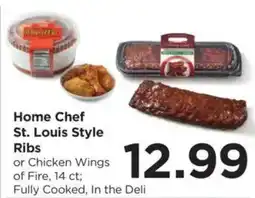 Food 4 Less Home Chef St. Louis Style Ribs or Chicken Wings of Fire offer