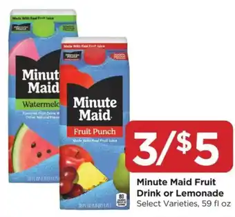 Food 4 Less Minute Maid Fruit Drink or Lemonade offer