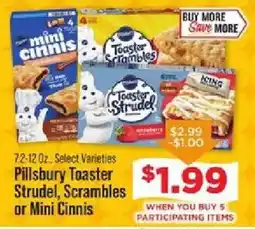 IGA Pillsbury Toaster Strudel, Scrambles or Mini Cinnis offer
