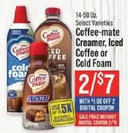 IGA Coffeemate Coffee or Cold Foam offer
