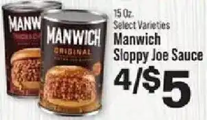 IGA Manwich sloppy joe sauce offer
