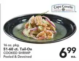 Pete's Fresh Market Cape Covell Market Cooked Shrimp offer