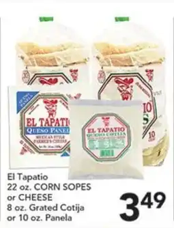 Pete's Fresh Market El Tapatio corn sopes or cheese offer