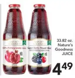 Pete's Fresh Market Nature's Goodness juice offer