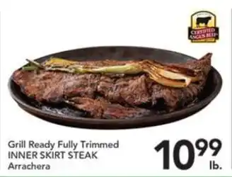 Pete's Fresh Market Grill Ready Fully Trimmed Inner Skirt Steak Arrachera offer