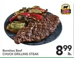 Pete's Fresh Market Boneless Beef Chuck Grilling Steak offer