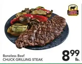 Pete's Fresh Market Boneless Beef Chuck Grilling Steak offer