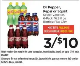 Food 4 Less Dr Pepper, Pepsi or Squirt offer