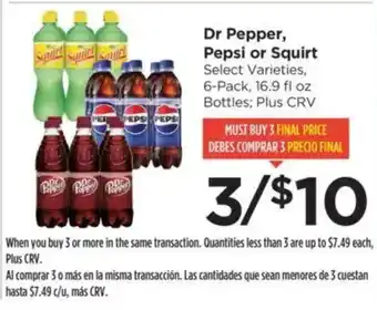 Food 4 Less Dr Pepper, Pepsi or Squirt offer