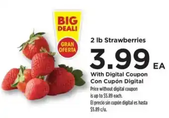 Food 4 Less 2 lb Strawberries offer