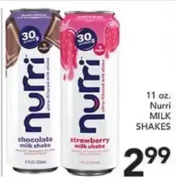 Pete's Fresh Market Nurri milk shakes offer