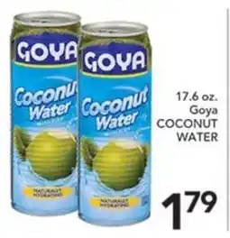Pete's Fresh Market Goya coconut water offer