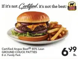 Pete's Fresh Market Certified Angus Beef Ground Chuck Patties offer