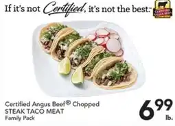 Pete's Fresh Market Certified Angus Beef® Chopped Steak Taco Meat offer