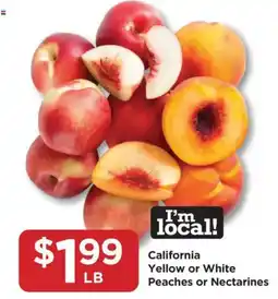 Food 4 Less California Yellow or White Peaches or Nectarines offer