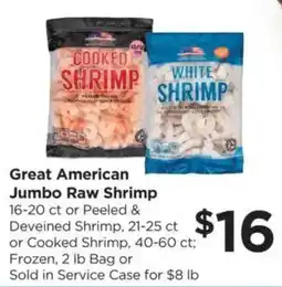 Food 4 Less Great American Jumbo Raw Shrimp offer