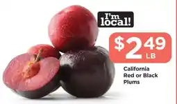 Food 4 Less California Red or Black Plums offer