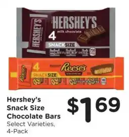 Food 4 Less Hershey's Snack Size Chocolate Bars offer