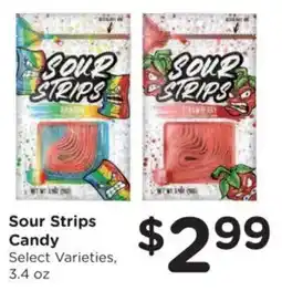 Food 4 Less Sour Strips Candy offer