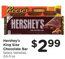 Food 4 Less Hershey's King Size Chocolate Bar offer