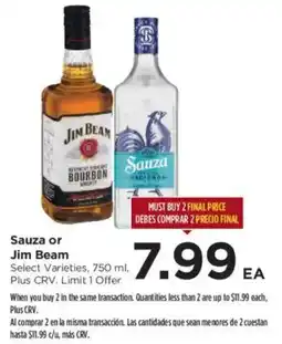 Food 4 Less Sauza or Jim Beam offer