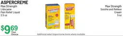 Health Mart Aspercreme max strength lidocaine pain relief liquid offer