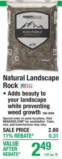 Menards Northrock river pebble offer