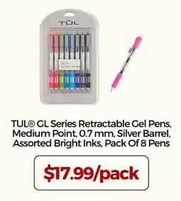 Office Depot Tul gl series retractable gel pens offer