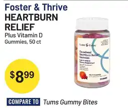 Health Mart Foster & Thrive heartburn relief gummies offer