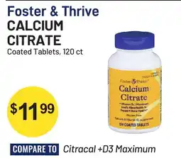 Health Mart Foster & Thrive calcium citrate offer
