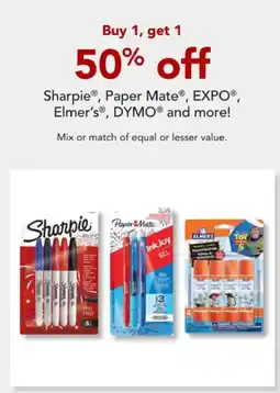 Office Depot Sharpie, Paper Mate, EXPO, Elmer's, DYMO and more offer