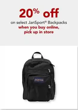 Office Depot JanSport Backpacks offer