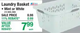 Menards Laundry Basket offer
