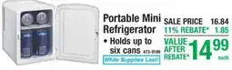 Menards Portable Mini Refrigerator offer
