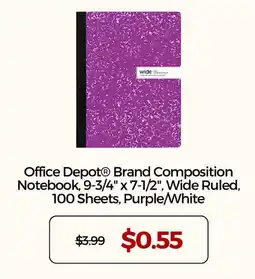 Office Depot Office Depot Brand Composition Notebook offer
