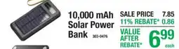 Menards Solar Power Bank offer