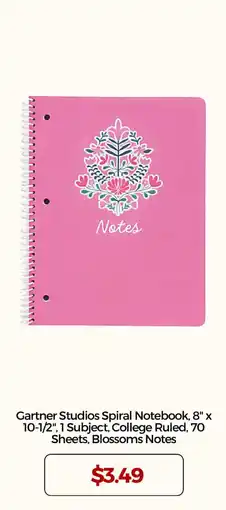 Office Depot Gartner Studios Spiral Notebook offer