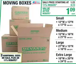 Menards Menards moving boxes offer